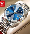 OLEVS 9931 NEW Date Silver Gold Blue