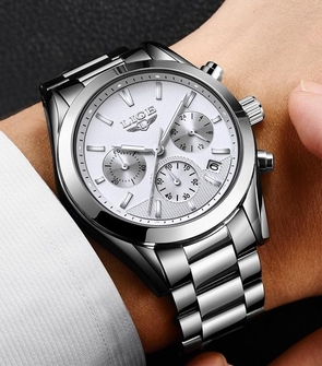 LIGE 9872 MENS TOP BRAND LUXURY FASHION BUSINESS QUARTZ WATERPROOF FULL STEEL