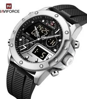 NAVIFORCE NF9221 Luxury Mens Fashion Business Wristwatch Stainless Steel Waterproof Quartz Chronograph Watch