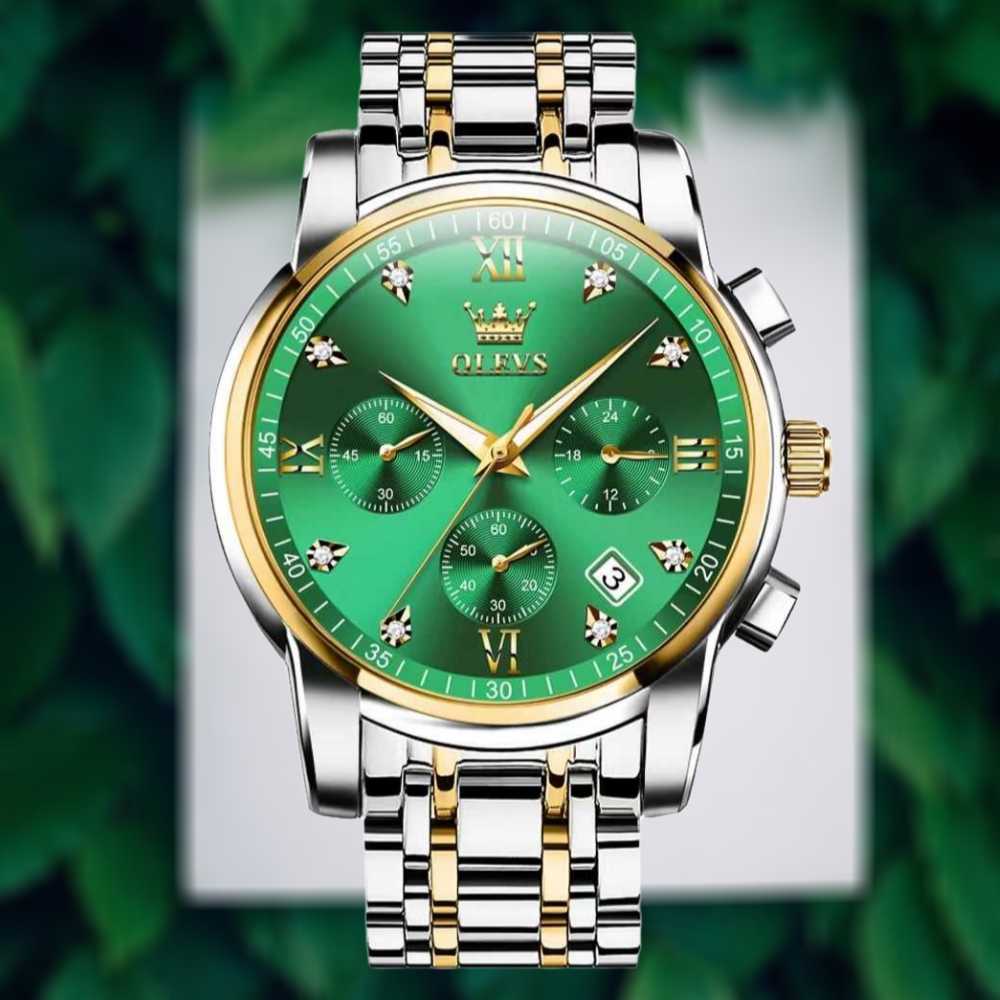 OLEVS 2858 NEW Silver Gold Green